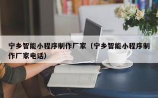 抚顺宁乡智能小程序制作厂家（宁乡智能小程序制作厂家电话）